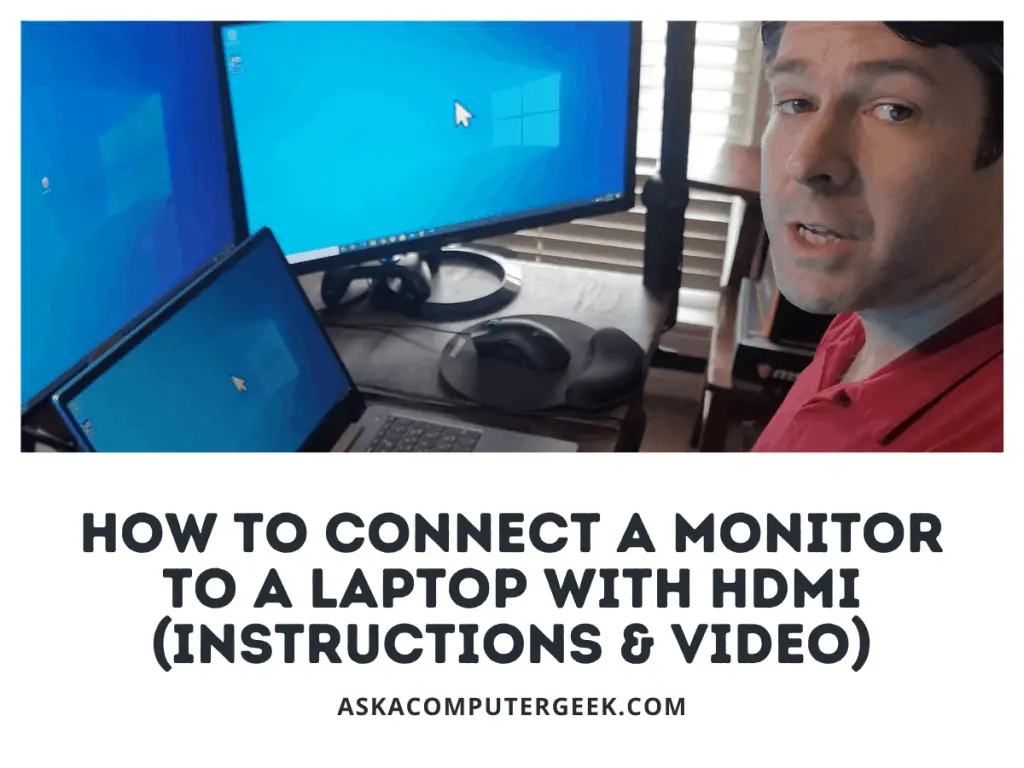 How To Connect A Monitor To A Laptop With HDMI
